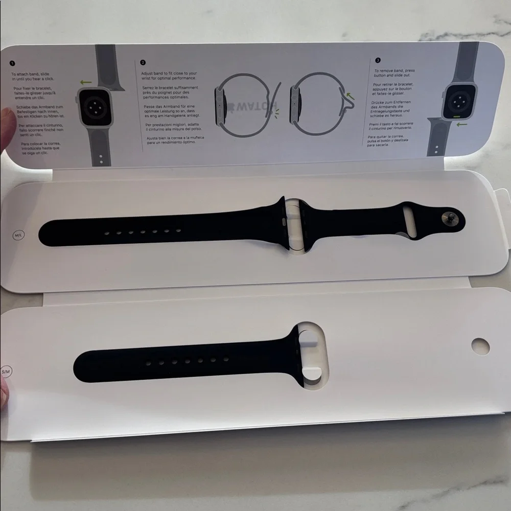 Apple Watch Sports Band- New In Box - Black